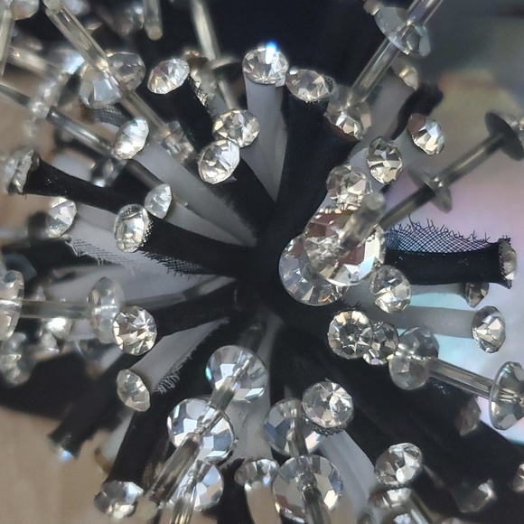 EUC Claudio Merrazi Glitzy Satin Kitten Heel Mules - Picture 11 of 11